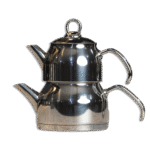 Stainless Steel 1.45L+2.9L Double TeaPot Set