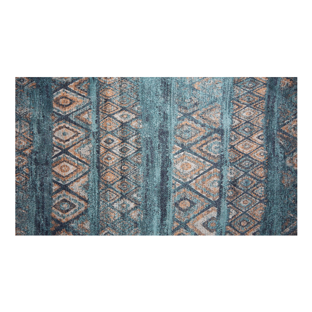 Turkish Turqouise Patterned Carpet (1)