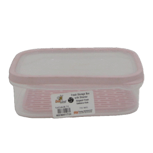 Beehome 0.75L Pink Tupperware with Strainer