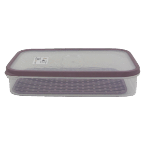 Beehome 1.65L Purple Rectangular Tupperware with Strainer