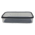 Beehome 1.65L Black Rectangular Tupperware with Strainer