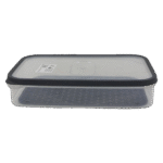 Beehome 1.65L Black Rectangular Tupperware with Strainer
