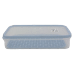 Beehome 1.65L Blue Rectangular Tupperware with Strainer