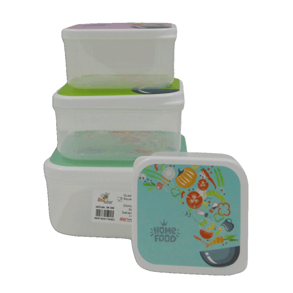 Beehome 3pcs tupperware set