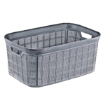Beehome Grey Rectangular Laundry Basket