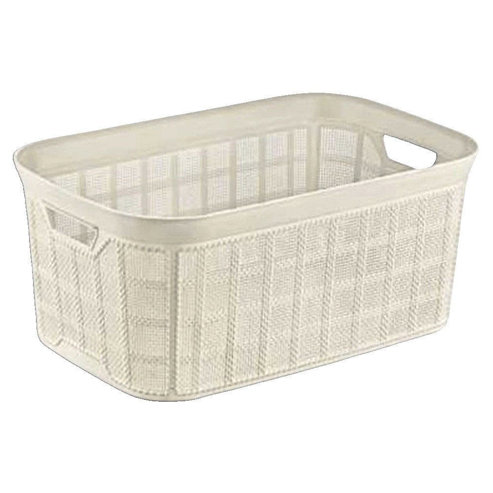 Beehome Beige Rectangular Laundry Basket - Freeshop