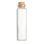 Glass 12x4.7cm Jar with Cork
