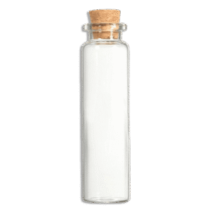 Glass 15x4.7cm Jar with Cork