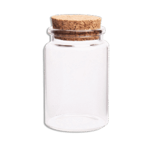 Glass 7x3cm Jar with Cork