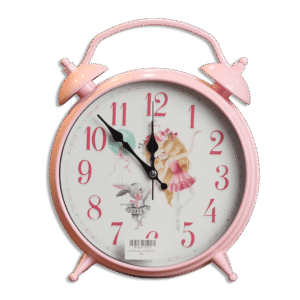 Pink Kids Bedroom Clock