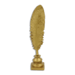 Resin 29cm Golden Feather Status