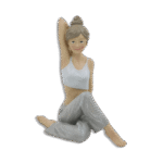 Resin Grey Yoga Girl