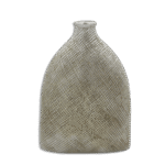 Resin Wide Silver Jar