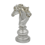 Silver Resin Horse Head
