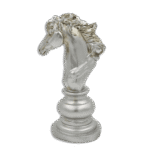 Silver Resin Horse Head