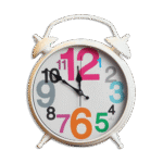 White Kids Bedroom Clock