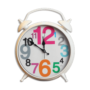 White Kids Bedroom Clock