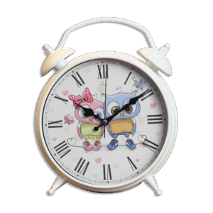 White Owl Kids Bedroom Clock