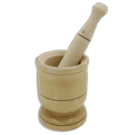 Wooden 12x9cm Garlic Mortar