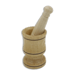 Wooden 9x5.5cm Garlic Mortar