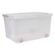 3m Plast 63l Transparent Storage Box With Wheels