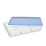 Bager Smart Blue 7 Compartment Storage Container with Lid