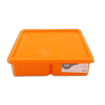 Bager Smart Orange 5 Compartment Storage Container with Lid