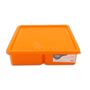 Bager Smart Orange 5 Compartment Storage Container with Lid