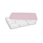 Bager Smart Pink 7 Compartment Storage Container with Lid