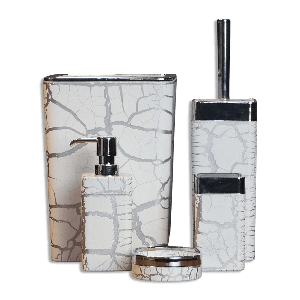 Bathroom-Squared-White-and-Silver-Set-of-5pcs