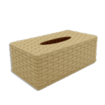 Beige Plastic Tissue Box