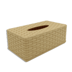 Beige Plastic Tissue Box