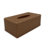 Brown Plastic Tissue Box
