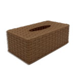 Brown Plastic Tissue Box
