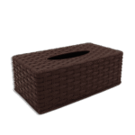 Dark Brown Plastic Tissue Box