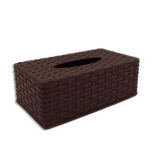 Dark Brown Plastic Tissue Box