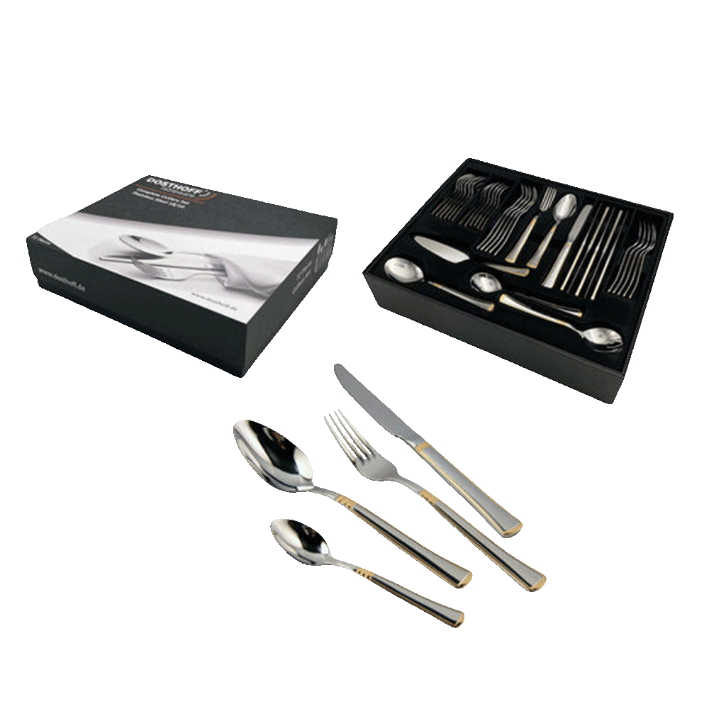 Dosthoff-72-Pcs-Golden-Cutlery-Set1