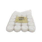 Fama 20pcs Round Unscented Tealight Candles