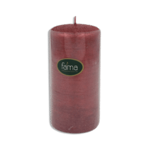 Fama Decorative Pillar Candle 15×7.5 cm Red Classic Home Accent