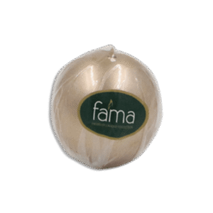 Fama Metallic Round Candle 6 cm Bronze Decorative Accent Candle