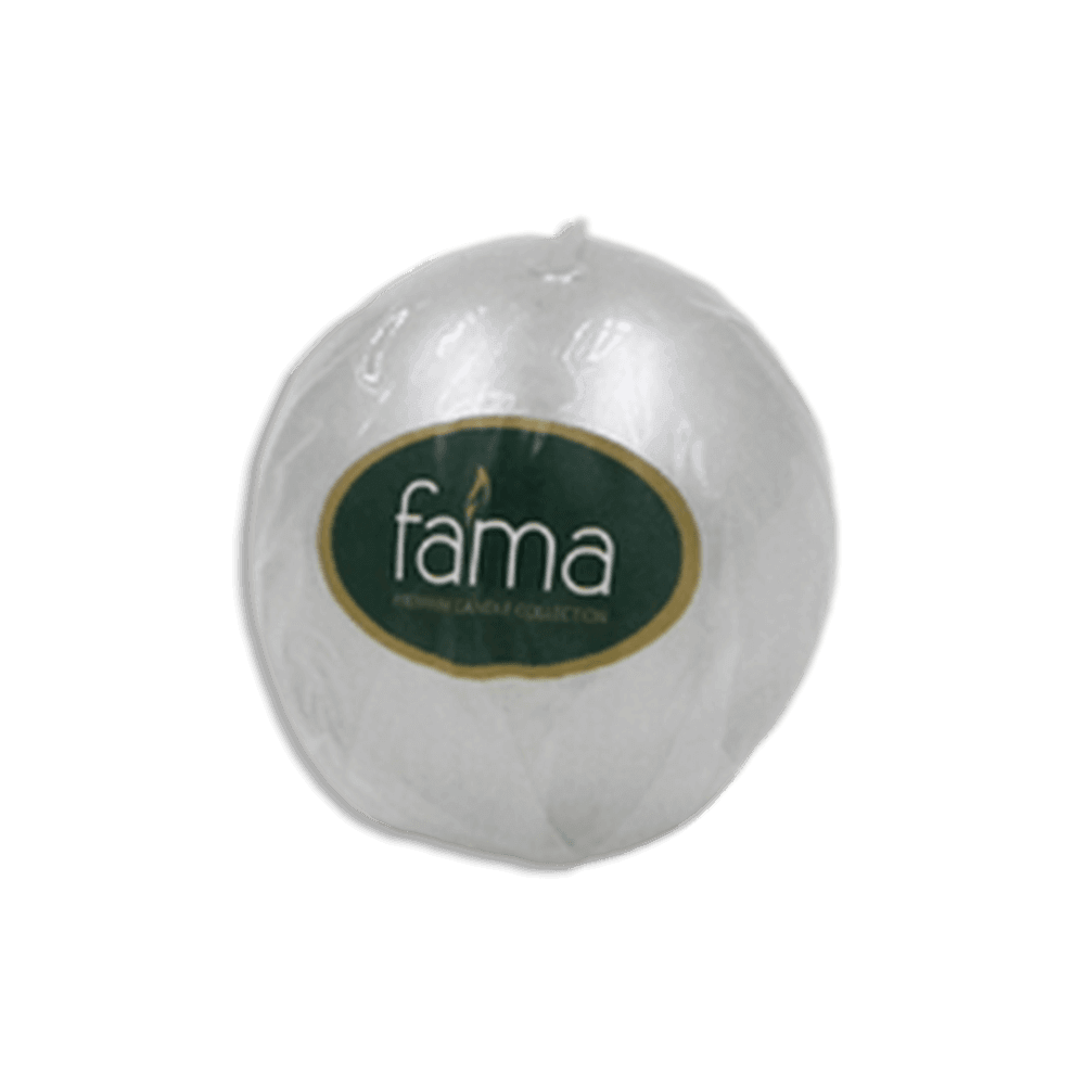Fama-Round-6cm-Silver-Candle