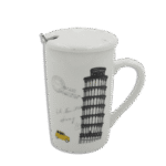 Glass Mug with Lid & Spoon