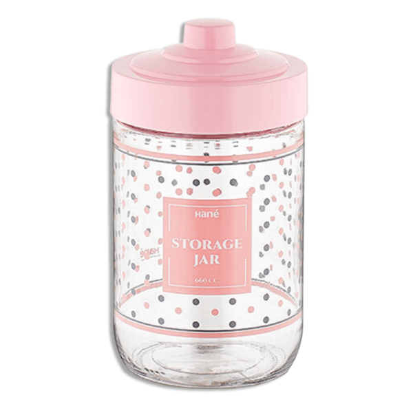 Hane Punto Patterned 660ml Jar