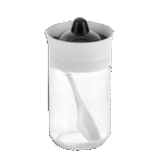 Hane White 314ml Spice Jar with Spoon