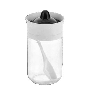Hane White 314ml Spice Jar with Spoon