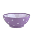 Hobby Life 600ml Purple Spotted Food Bowl