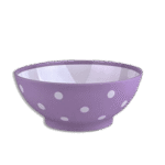 Hobby Life 600ml Purple Spotted Food Bowl