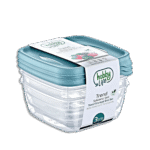 Hobby Life 3Pcs 0.5L Square Trend Storage Container