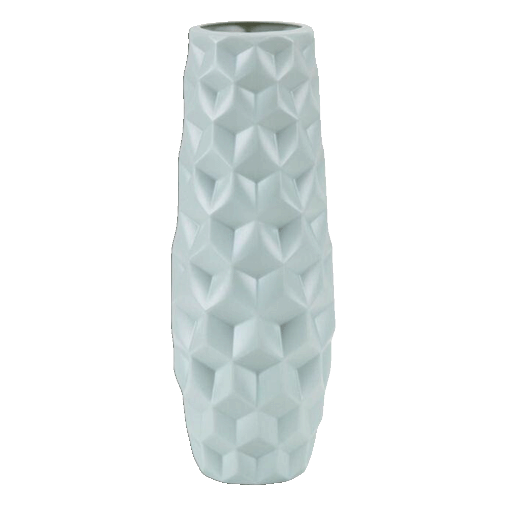 Nordic-Green-Long-Diamond-Vase