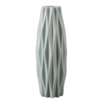 Nordic Green Long Patterned Vase